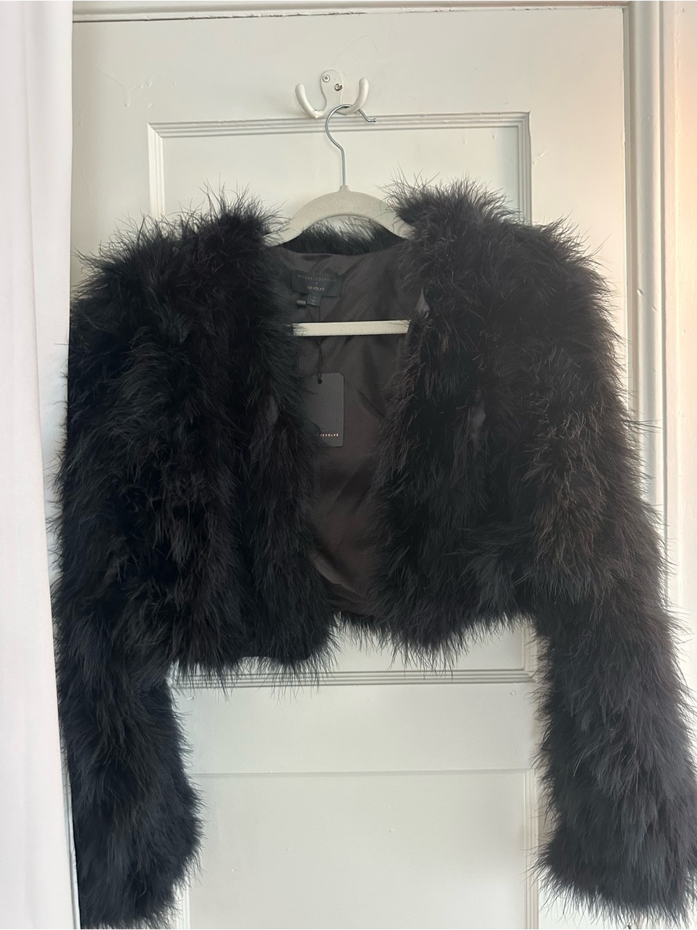 REVOLVE Greta Jacket in Black faux fur